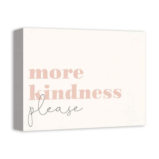 More Kindness 14" x 11" Canvas Wall Art